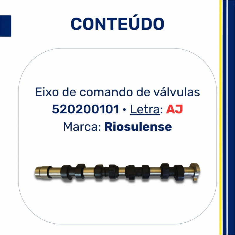 Eixo Comando Gol 1.0  8v.g5 Power. - Aj