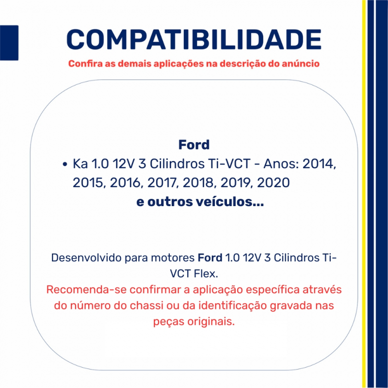 Bomba de Óleo Ford Ka 1.0 12V 3 Cilindros Ti-VCT - Frontier