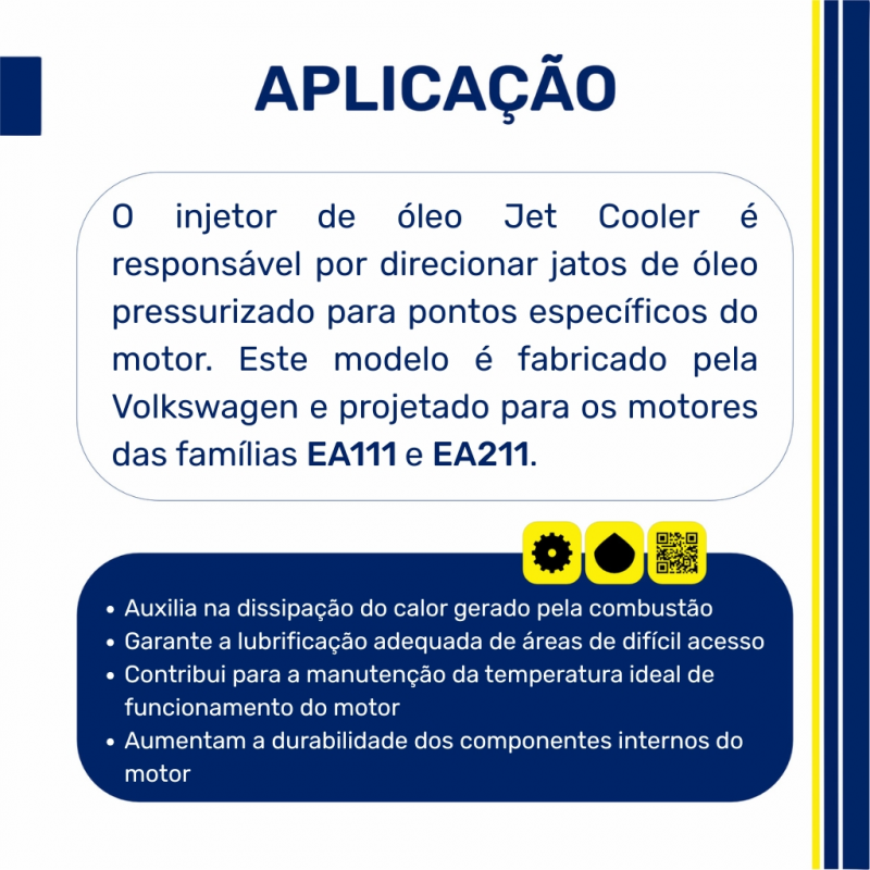 030103157E - Bico Injetor de Óleo Jet Cooler Gol G5 - Volkswagen