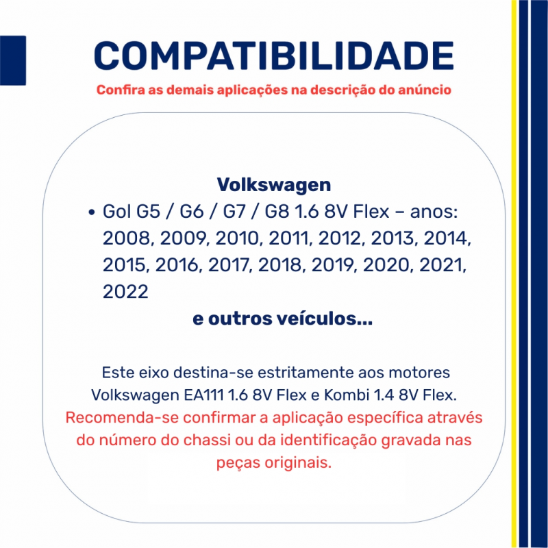 Eixo Com.gol 1.6 8v.power Flex - Ag