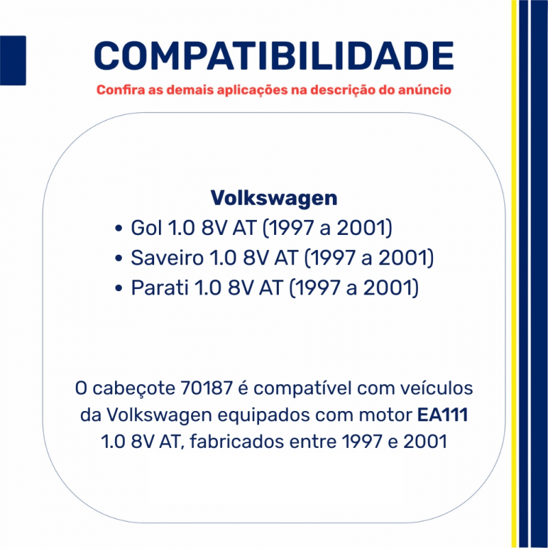 Cabecote P/ Gol 1.0 8v-at 1997/2001