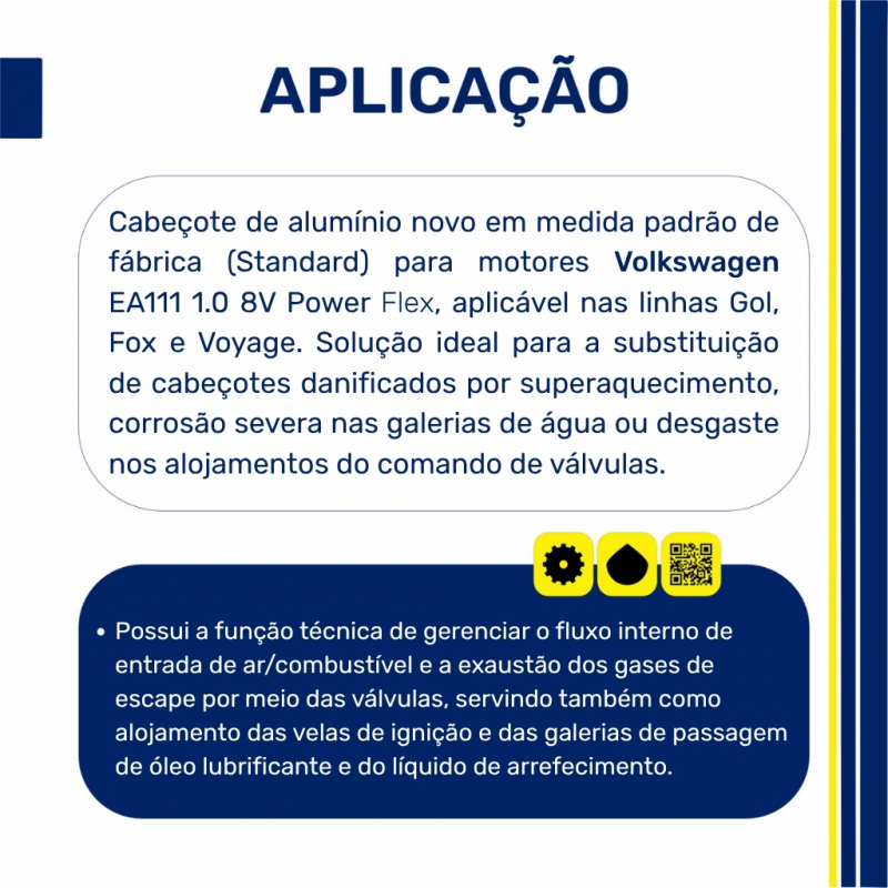 Cabecote P/ Gol 1.0 8v.power 06/14