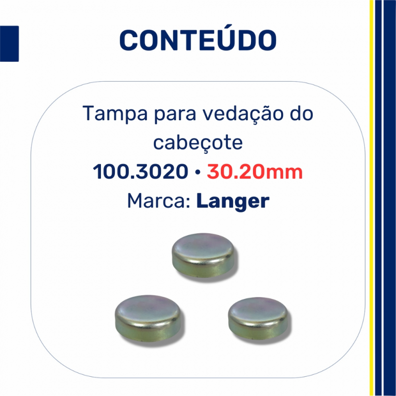 Tampa 30.20mm.cabecote Gm