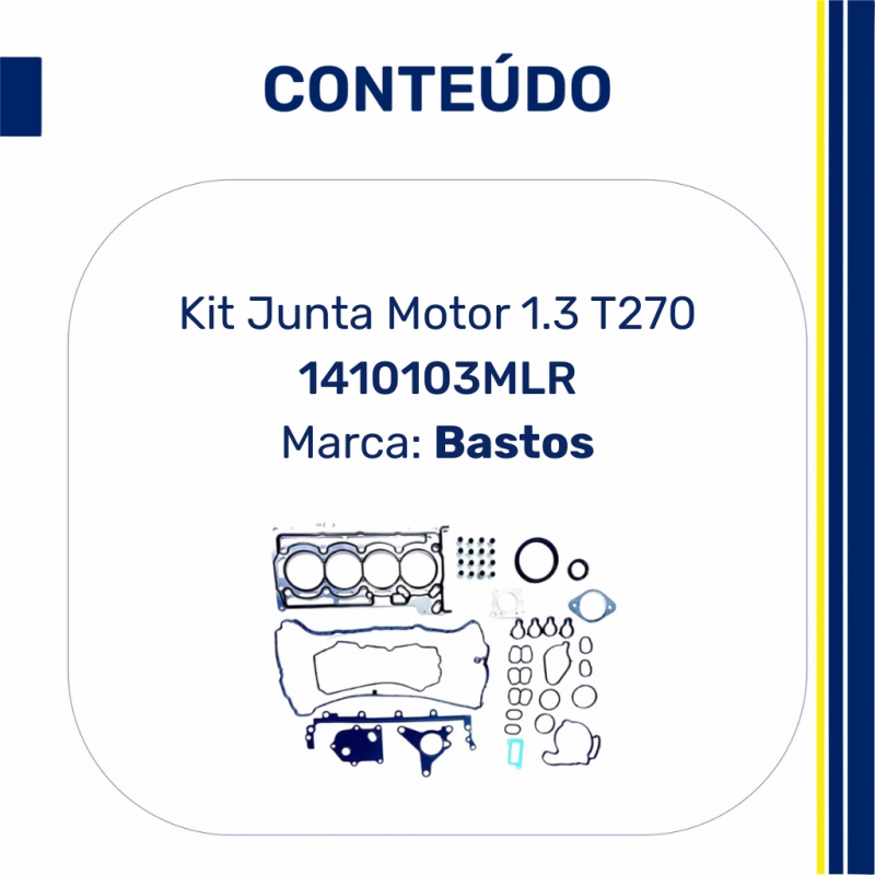 1410103MLR - Jogo de Juntas do Motor Fastback 1.3 16V 4CC GSE T270 - Bastos
