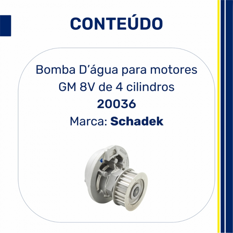 20036 - Bomba D'água Chevrolet Astra 2.0 8V - Schadek