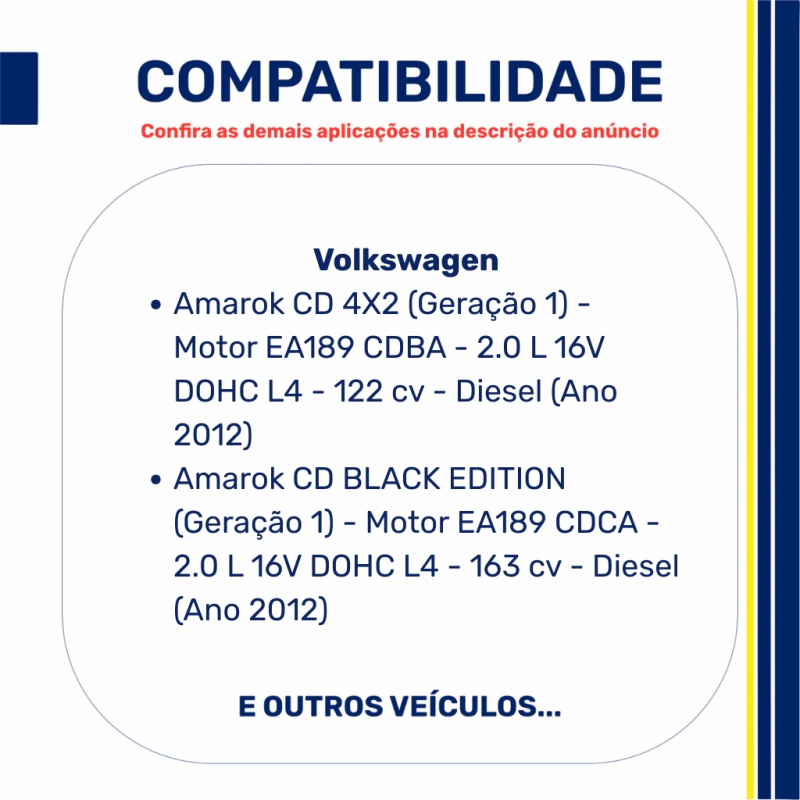 Pistao/anel Amarok 2.0 16v. Diesel