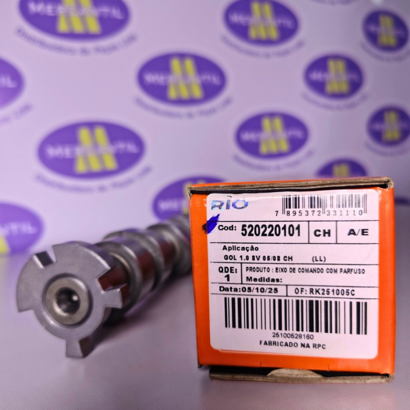 520220101 - Eixo Comando de Válvulas Motor VW Gol 1.0 8V G4 Power Letra CH - Riosulense