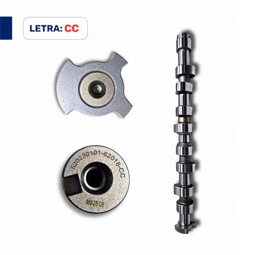 520230101 - Eixo Comando de Válvulas Motor VW 1.0/1.6 8V Power Flex Letra CC - Riosulense