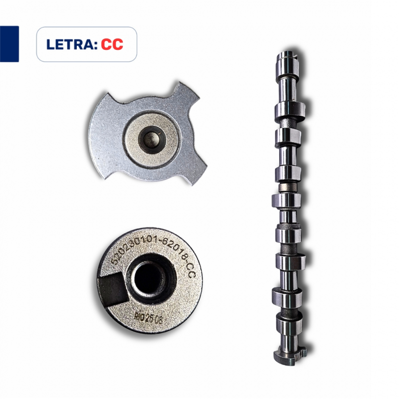 520230101 - Eixo Comando de Válvulas Motor VW 1.0/1.6 8V Power Flex Letra CC - Riosulense