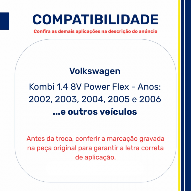 520230101 - Eixo Comando de Válvulas Motor VW 1.0/1.6 8V Power Flex Letra CC - Riosulense
