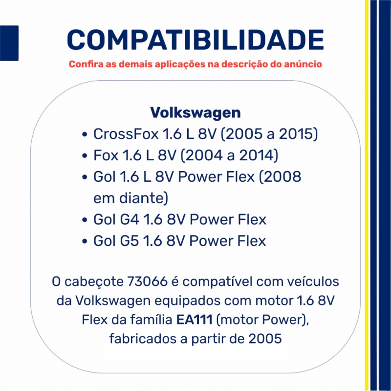 Cabecote P/ Gol 1.6 8v.power 2005/.