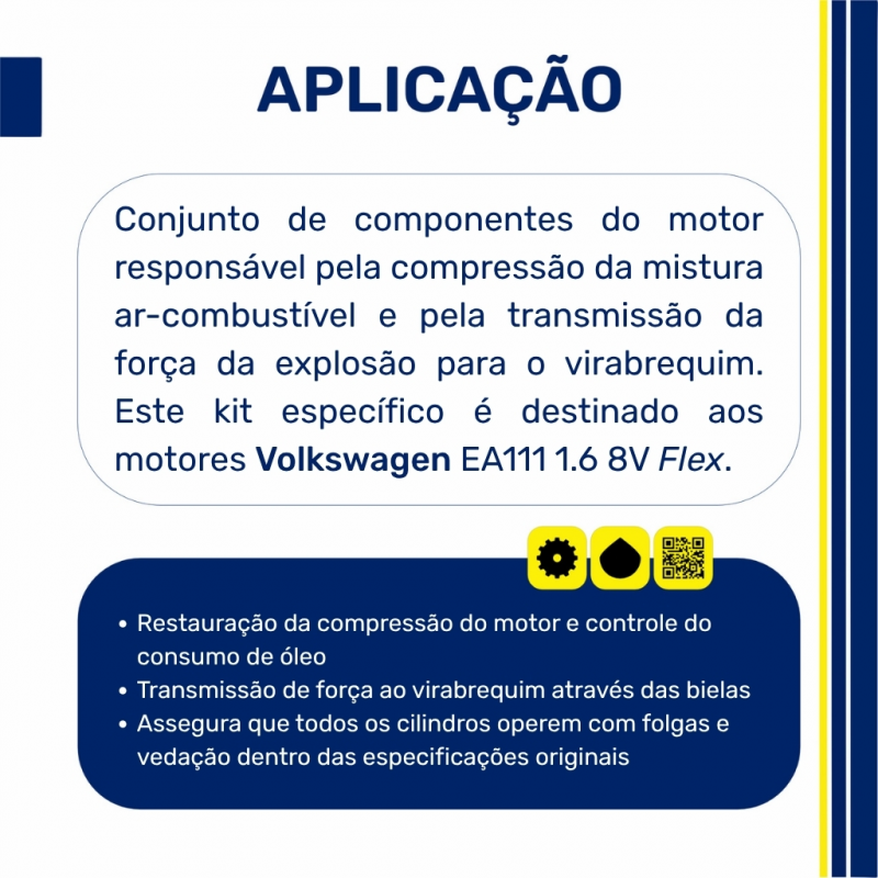 Pistao/anel Gol 1.6 Ea111 8v.flex