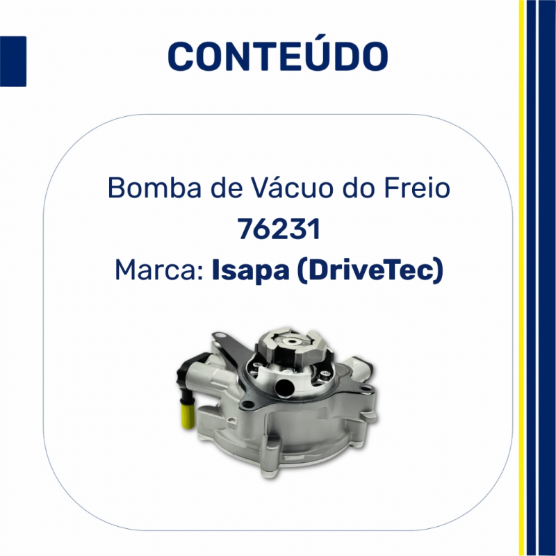 76231 - Bomba de Vácuo Fiat Toro 2.0 16V Diesel - Isapa