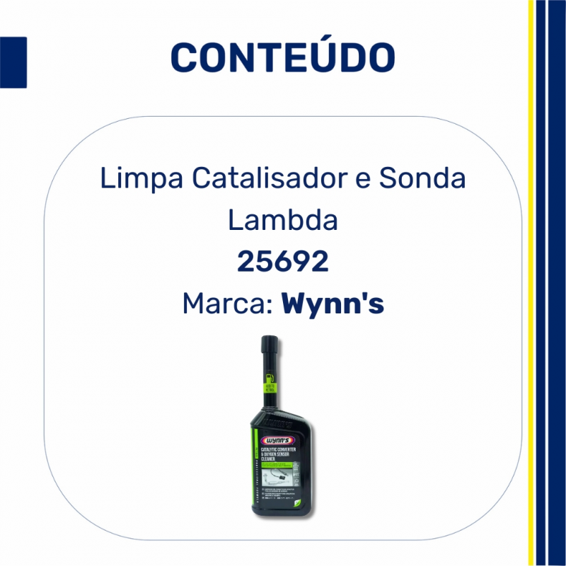 25692 - Aditivo Limpa Catalisador e Sonda Lambda 500ml - Wynn's