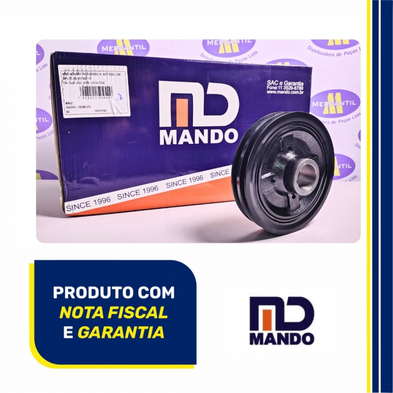 MB5093 - Polia Virabrequim Dupla em V Mando L200 e Pajero Sport 2.5 8V 4D56 Diesel - Mando Machinery