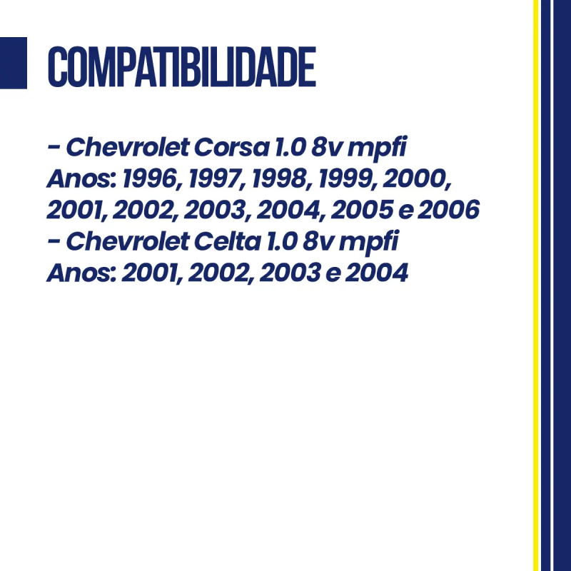 KIT EIXO COMANDO TUCHO MOTOR CORSA CELTA VHC 1.0 8V 96/2006