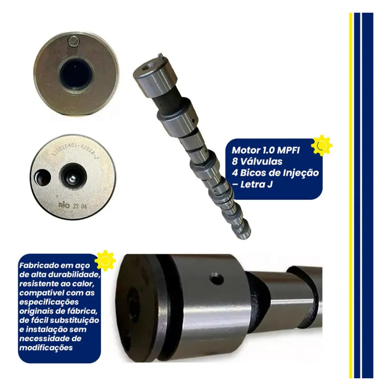 KIT EIXO COMANDO TUCHO MOTOR CORSA CELTA VHC 1.0 8V 96/2006