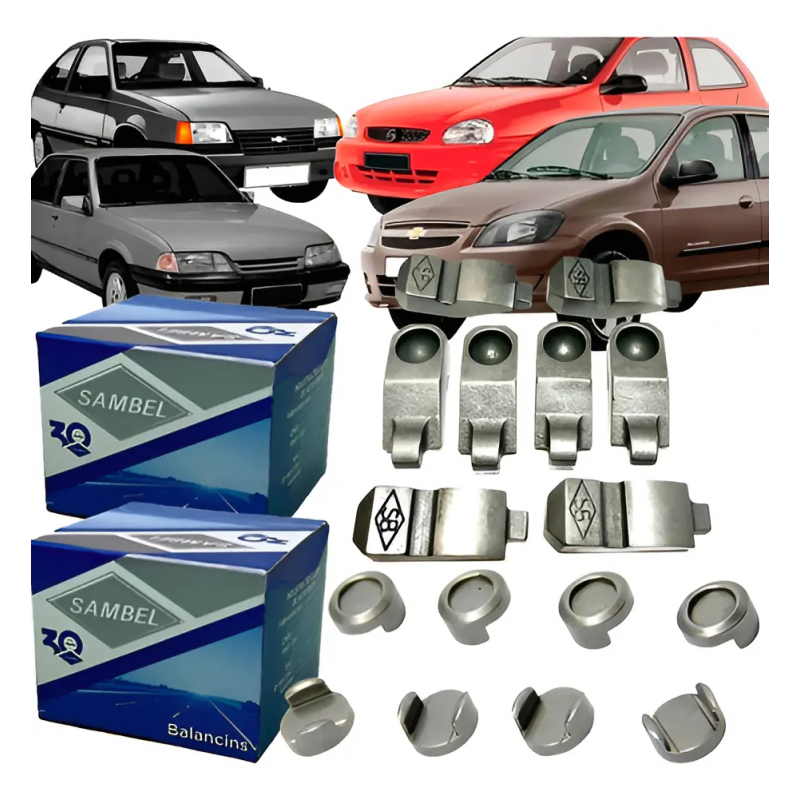 KIT 8 BALANCIM ESCORAS MOTOR CORSA WIND SUPER 1.0 8V 94/2006