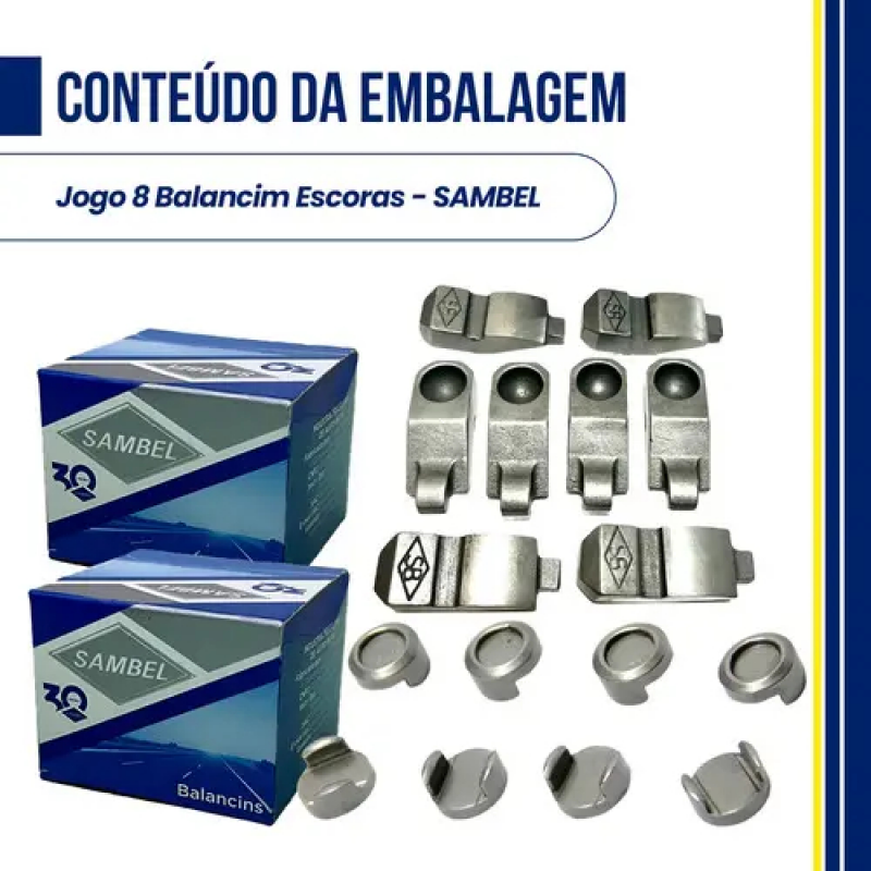 KIT 8 BALANCIM ESCORAS MOTOR CORSA WIND SUPER 1.0 8V 94/2006