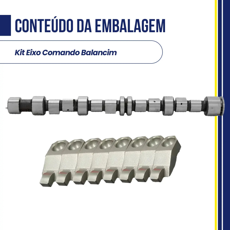 KIT EIXO COMANDO BALANCIM MOTOR CORSA CELTA VHC 1.0 8V