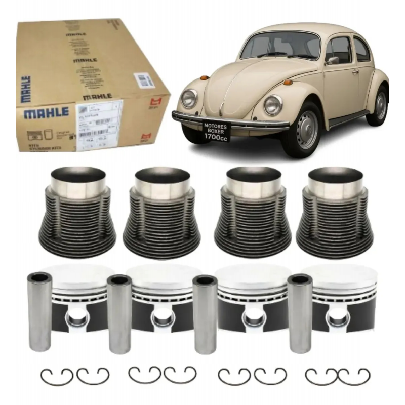 KIT PISTãO ANEL PINO TRAVA FUNDIDO STD 88MM FUSCA 1.700CC