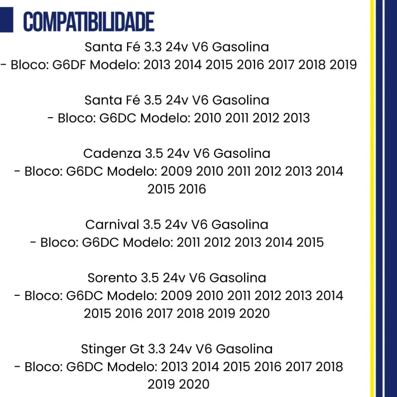 JOGO PISTãO ANEL SONATA AZERA 3.3 3.5 24V V6 G6DB 23MM GASOL