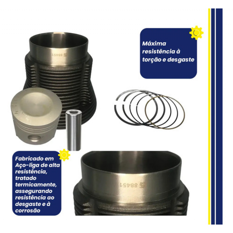 KIT MOTOR VW FUSCA/KOMBI/BRASILIA 1600 1969 ATE 1983 KS