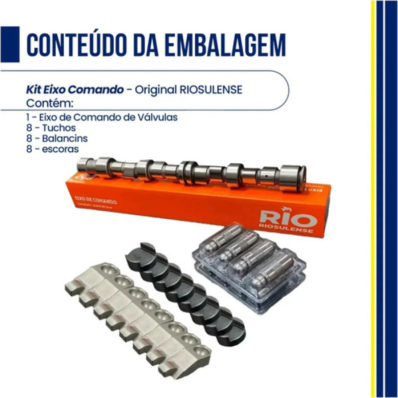 KIT EIXO COMANDO TUCHO BALANCIM CORSA CELTA VHC LETRA B