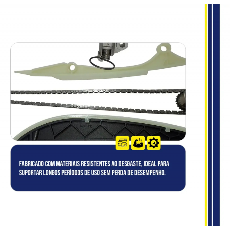 KIT CORRENTE DO MOTOR RENAULT KWID 1.0 12V 2018 24 MOTOR B4D