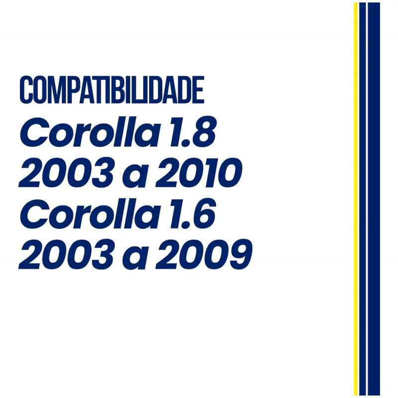 KIT CORRENTE DE DISTRIBUIçãO COROLLA 1.6/1.8 2003 A 2010