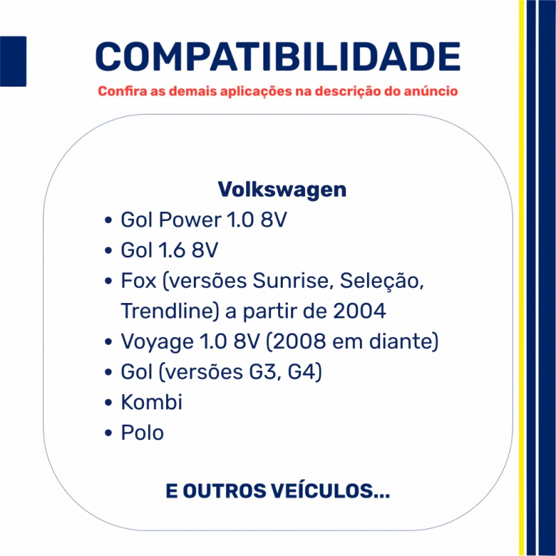 VS5454 - Jogo de Válvula de Escape Motor VW Gol 1.0 8V RSH Power - Eaton