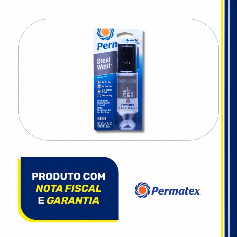 PX84109 - Kit c/ 6 Cola Epóxi Titanium Solda a Frio 25ml - Permatex